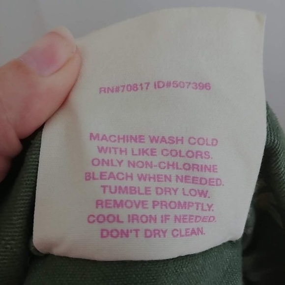 PINK VS Graphic Army Utility Jacket Olive Green - Picture 7 of 7